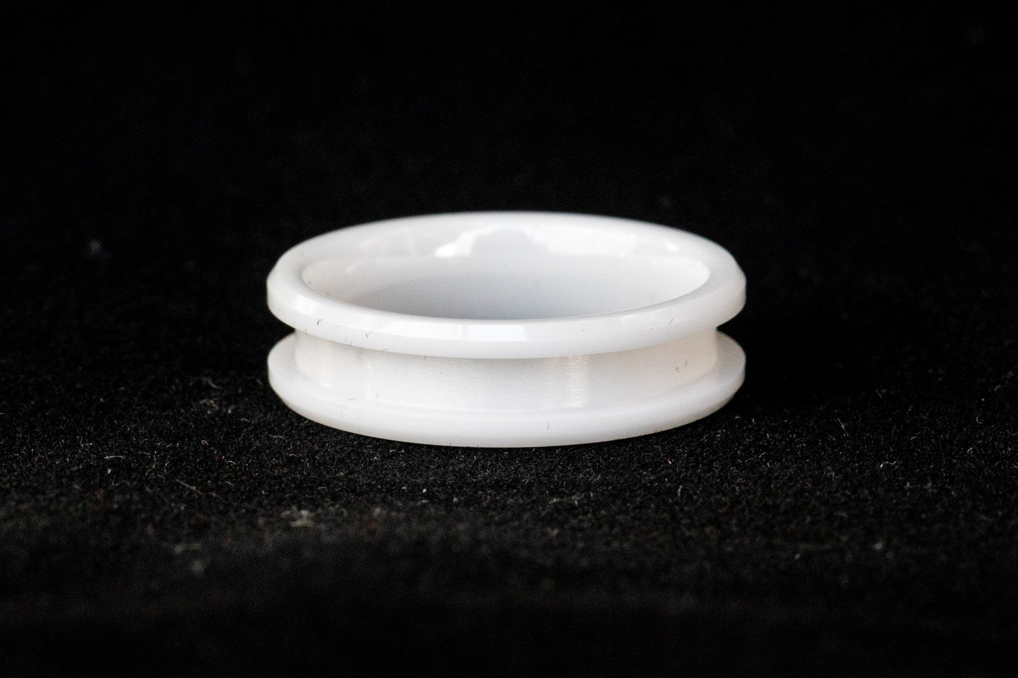 White Ceramic Standard Inlay Ring