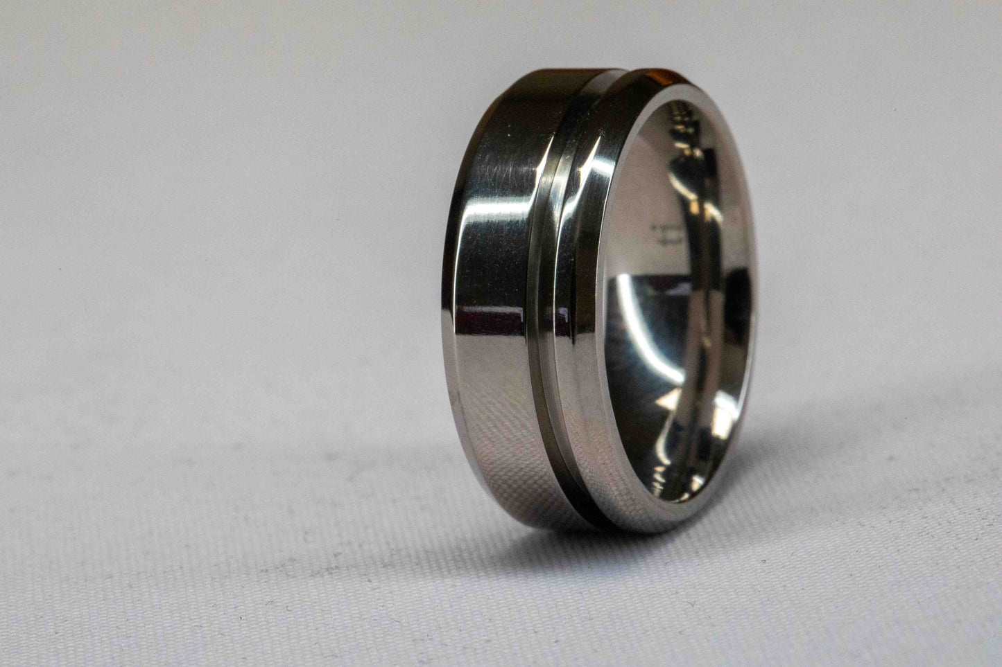 Titanium Offset Inlay Ring