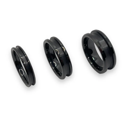 Black Ceramic Standard Inlay Ring