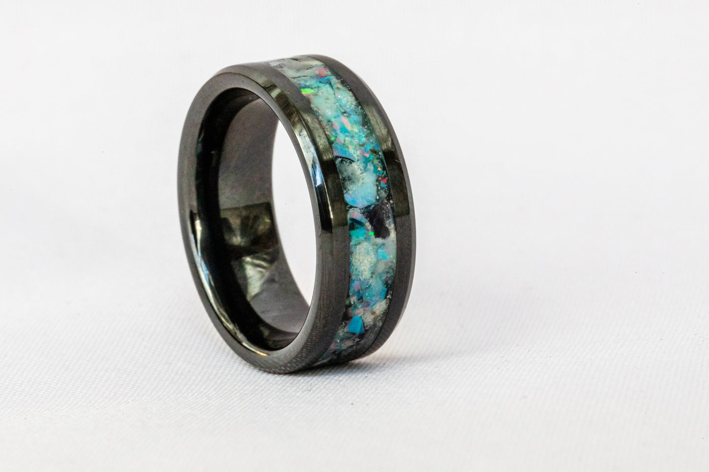 Black Ceramic Standard Inlay Ring