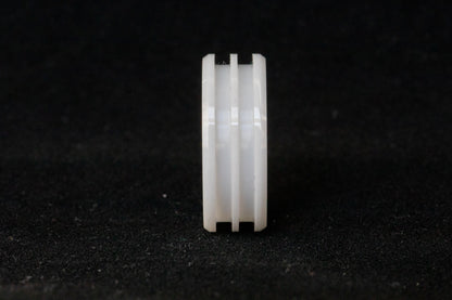 White Ceramic Double Inlay Ring