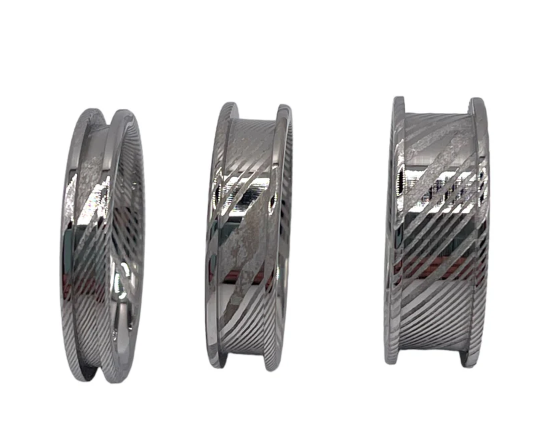 Damascus Steel Standard Inlay Ring