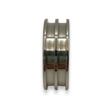 Stainless Steel Double Inlay Ring